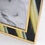 Metal Montagnani Gilded Brass and Faux-Horn Lucite Inlaid Picture Frame For Sale - Image 7 of 9