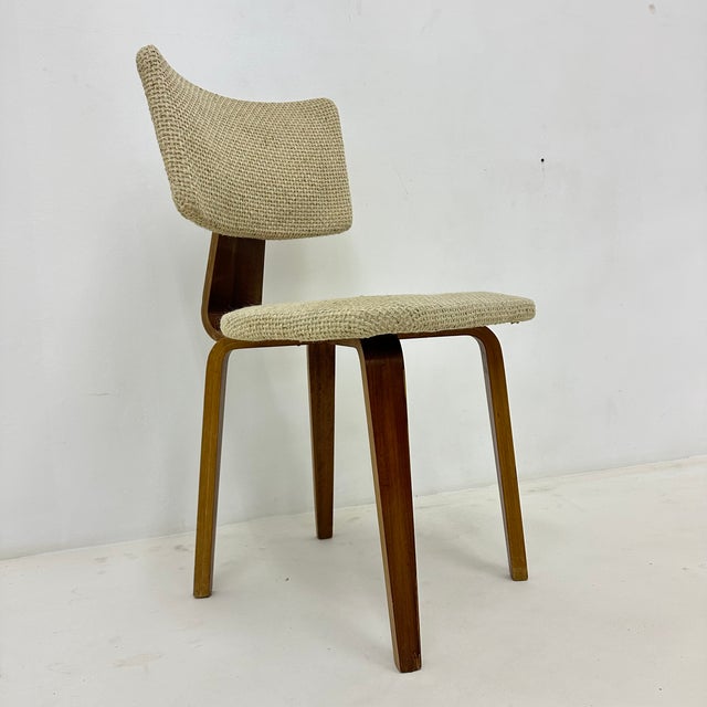 Dutch Plywood Dining Chairs by Cor Alons, 1960s, Set of 4 For Sale - Image 16 of 18