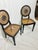 Mid 20th Century Pair of Mid 20th Century Italian Neoclassical Style Walnut & Cane Chairs With Medallion Backs For Sale - Image 5 of 7