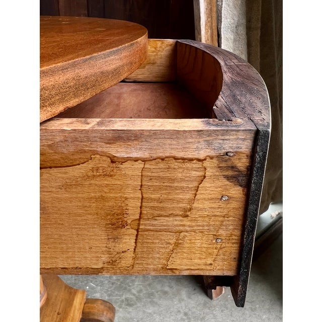 Early 1900s Oval Double Pedestal Library Table For Sale - Image 12 of 12
