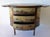 1990s C .1993 Napoleonic-Style Craquelure Oval Side/End Table With Pull-Out Drinks Drawers,, 3-Drawer Fronts For Sale - Image 5 of 17