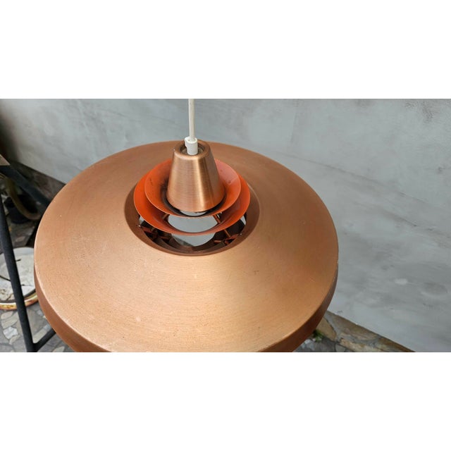 1950s Copper Chandelier, Denmark, 1950s For Sale - Image 5 of 9