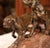 19th Century French Spelter Hunting Dogs Sculpture on Terracotta Base For Sale - Image 4 of 9