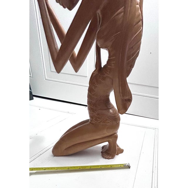 1940s Wooden Balinese Sculpture For Sale - Image 9 of 12