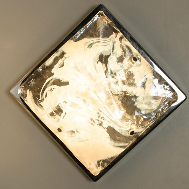 Marbled Glass Wall Light Fixtures from Hillebrand, 1960s For Sale - Image 4 of 12