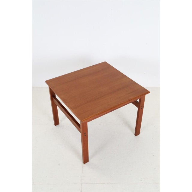 Mid-Century Modern Mid-Century Modern Capella Teak Side Table by Illum Wikkelsø for Niels Eilersen, 1960s For Sale - Image 3 of 10