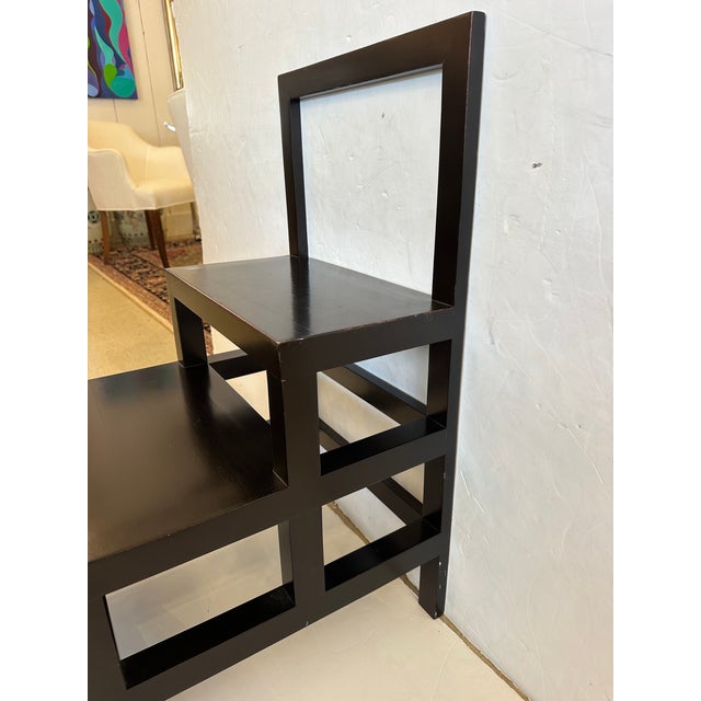 1970s Ebonized Wood Library Steps or Side Table For Sale - Image 5 of 8