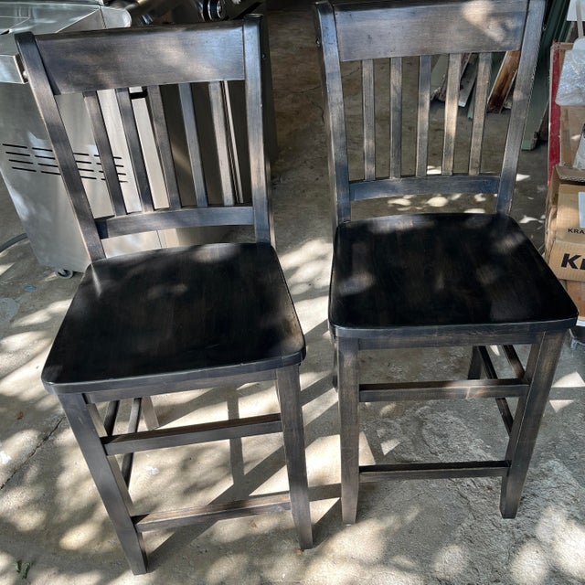 2000 - 2009 Butcher Block Table W 2 Chairs For Sale - Image 5 of 6