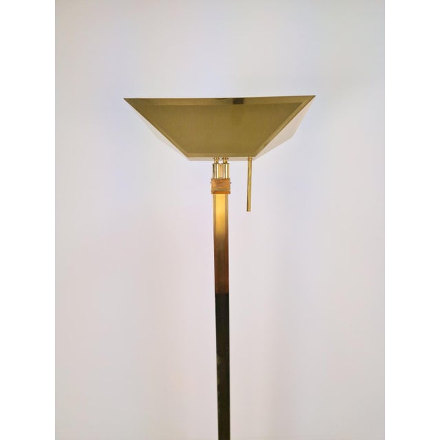 Vintage Brass Floor Lamp from Deknudt, 1970s For Sale - Image 4 of 17