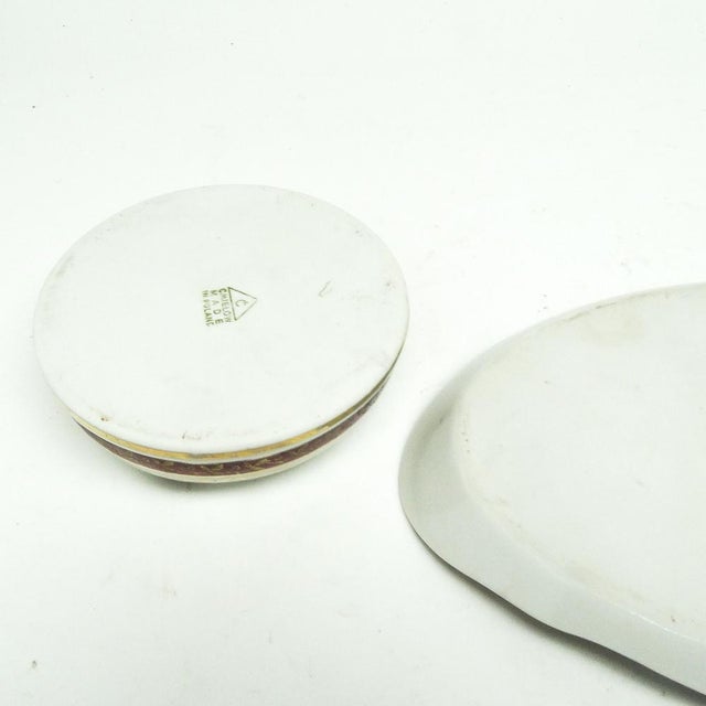 Mid-Century Modern Polish Art Deco Smoker Set from Cmielow, 1960s For Sale - Image 3 of 7