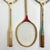 Mid 20th Century Mid-Century Boho Chic Vintage Badminton Rackets - Set of 3. For Sale - Image 5 of 9