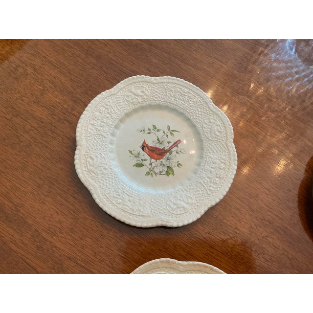 Description:A complete set of 8 vintage Royal Cauldon “Aviary” pattern plates, Bristol Ironstone, made in England. Each...