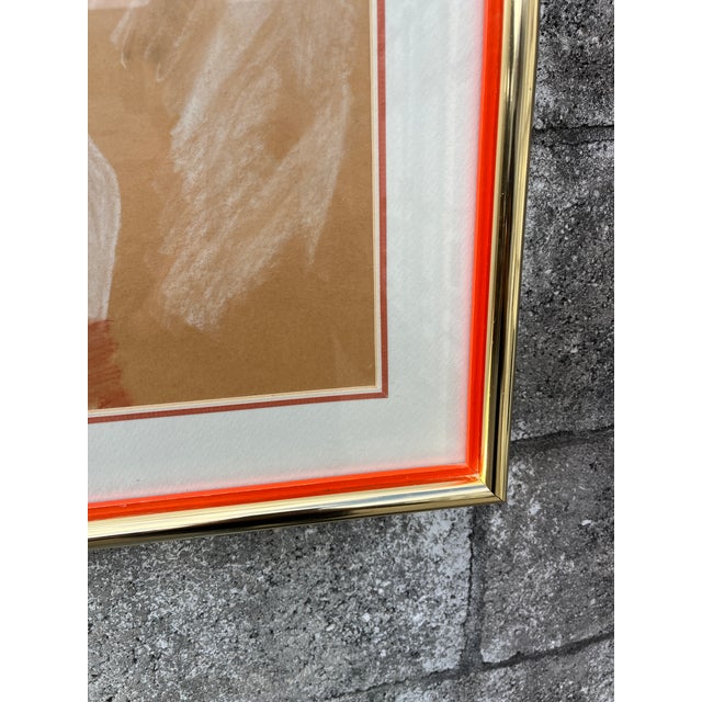 Portrait of a Young Ballerina Painting in the Abraham Walkowitz Style. C 1960s For Sale - Image 9 of 11