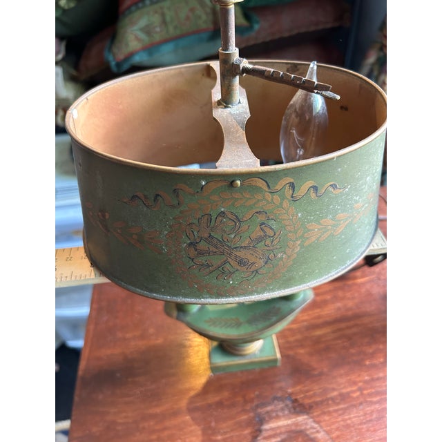 1940s French Style Bouillotte Lamps - a Pair For Sale - Image 10 of 12