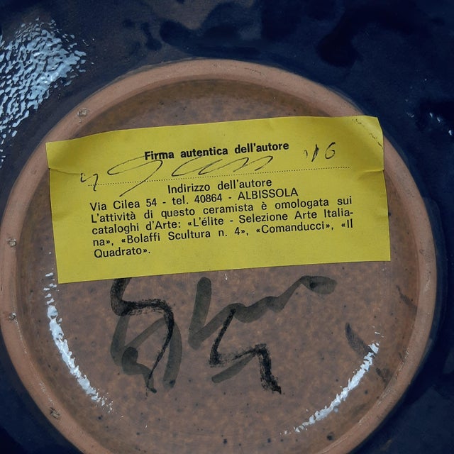 Ashtray from Umberto Ghersi Cervo Albissola, 1950s For Sale - Image 4 of 13