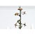 French Vintage Tôle Painted Floral Chandelier For Sale - Image 4 of 13
