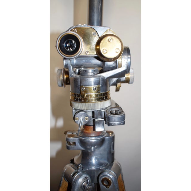 Beautifully Restored 1930s WWII Trench Periscope with Tripod, Military, artillery optical device with a wooden tripod....