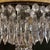 1950s Italian Crystal and Bronze Two-Light Ceiling Lamps, 1960s, Set of 2 For Sale - Image 5 of 15