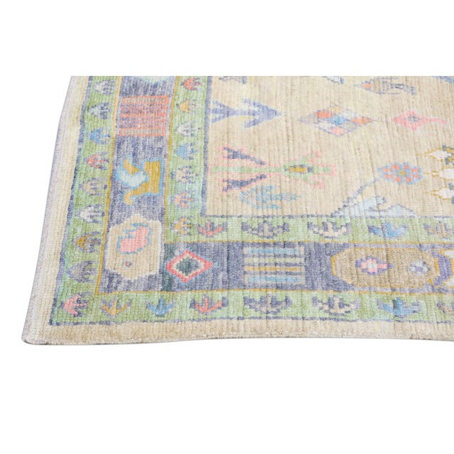 Modern Turkish Oushak Rug 5'7" x 7'3" For Sale In Houston - Image 6 of 10