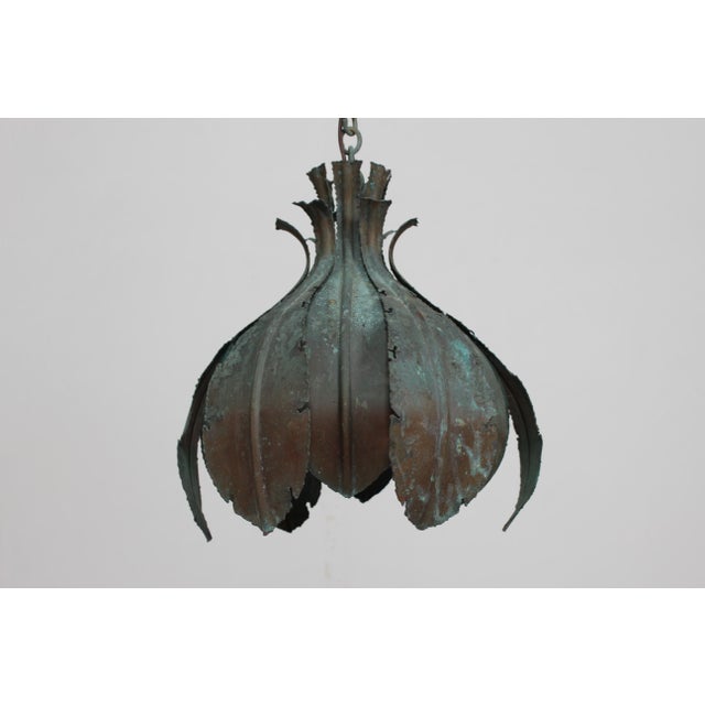 Vintage Danish Brutalist Green Pendant in Brass by Svend Aage Holm Sørensen, 1960s For Sale - Image 17 of 17