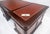 Large Double Pedestal Embossed Leather Top Mahogany Partners Desk MINT For Sale - Image 6 of 14