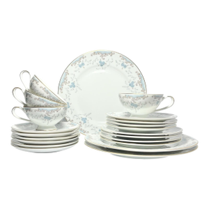 Imperial “Seville” Porcelain Dinnerware Set, Service for 3+ - 21-Piece