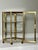Mid-Century Modern Brass Three-Tier Hexagon Tabletop Vitrine Display Case, Curio Cabinet, 1970s, 15" For Sale - Image 3 of 10