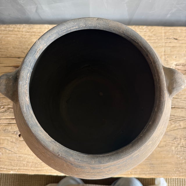 Brown Vintage Style Matte Oil Pottery #64d For Sale - Image 8 of 10