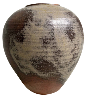 Wood-Fired Ikebana Vase in Bizen Pottery, Japan
