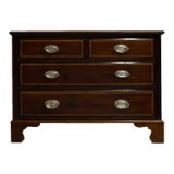 Early 20th Century American Federal Style Inlaid Mahogany Chest For Sale