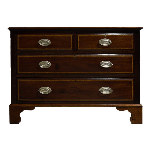 Early 20th Century American Federal Style Inlaid Mahogany Chest For Sale