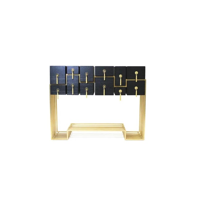 Black Lungta 128 Console by Alma de Luce For Sale - Image 8 of 8