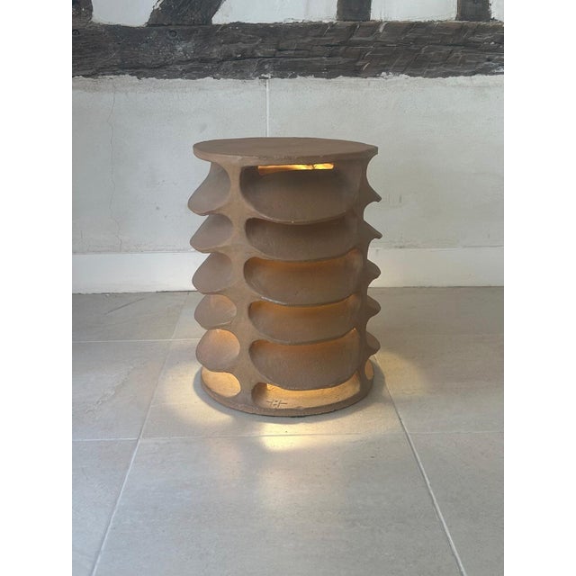 Ceramic Pagoda Lamp by Guy Bareff, 1975 For Sale - Image 7 of 7