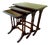 Mahogany Cross-Branded Nesting Tables, 1890s, Set of 3 For Sale