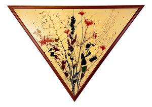 Triangular Print of Wildflowers