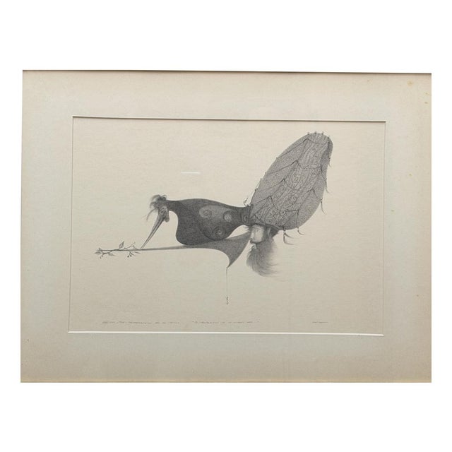 Max Marra, The Temptations of an Unwary Man, 1990s, Pencil Drawing, Framed For Sale - Image 5 of 5