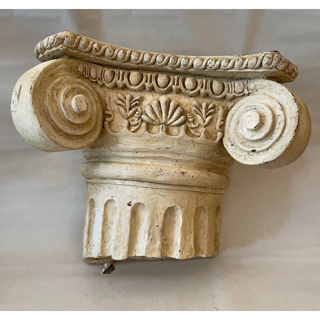 Wood Vintage Italian Wood Painting Roman Architectural Bracket For Sale - Image 7 of 7