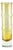 Vintage Swedish Aseda Yellow Glass Bamboo Shape Vase, 1960s For Sale