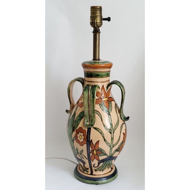 Lamp by San Zeno Pottery, Pisa Italy, 1930s For Sale - Image 10 of 14