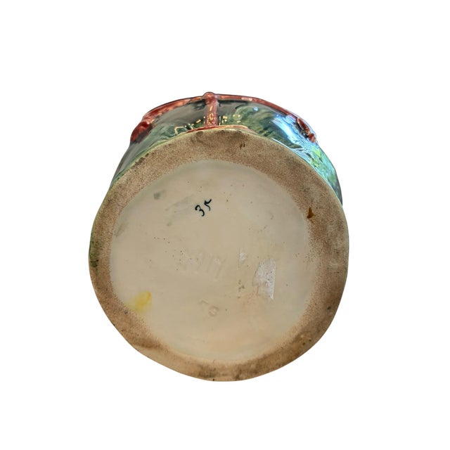 Ceramic Vintage Flamingo Pitcher | European Ceramic Bird Jug For Sale - Image 7 of 7