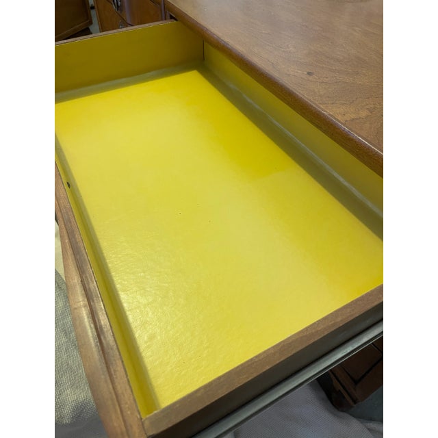 Vintage Thomasville/Kent Coffey Style Console Bachelor Chests with Pedestal - 3 Pieces For Sale - Image 11 of 13