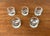 Vintage Scandinavian Ice Glass Candleholders, 1970s, Set of 5 For Sale - Image 5 of 15