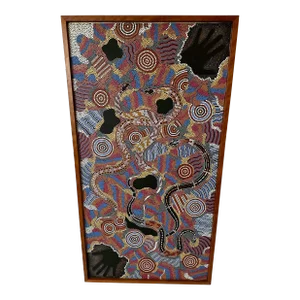 Large Austrialian Aboriginal Dot Painting