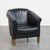 English Black Cowhide Leather Club Chair For Sale - Image 12 of 12