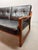 Mid-Century Modern Sofa in Teak with Black Leather Cushions by Sven Ellekaer for Komfort, Denmark, 1970s For Sale - Image 9 of 10