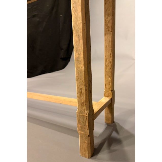 Hand Made Oak Console Table For Sale In Indianapolis - Image 6 of 10