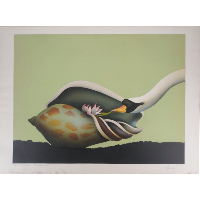 Jean-Paul Donadini, Le cygne et le coquillage, Lithograph For Sale