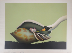 Jean-Paul Donadini, Le cygne et le coquillage, Lithograph