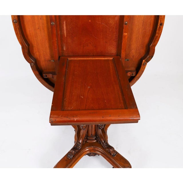 Antique Oval Tilt Top Loo Dining Table in Burr Walnut, 1800s For Sale - Image 17 of 18