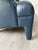 1990’s Mid Century Donghia Navy Blue Leather Club Chair For Sale - Image 9 of 9